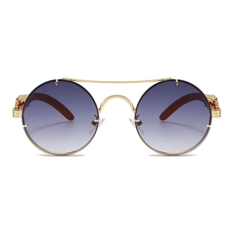 PSACSS Metal Round Sunglasses Unisex-1