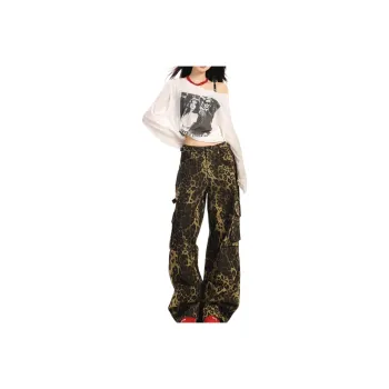 JIMI&JONS Jeans Unisex Leopard Print