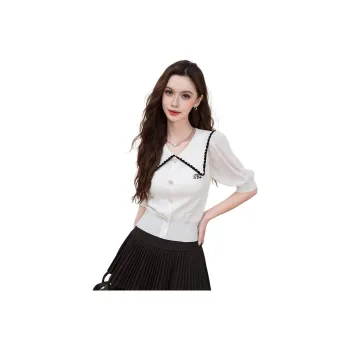 FAWENXIANGZI Puff Sleeve T Shirt Women's