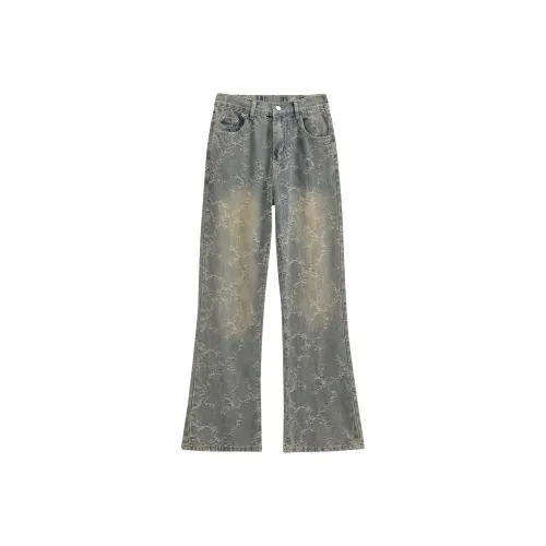 KIRHNE Jeans Unisex Yellow Mud