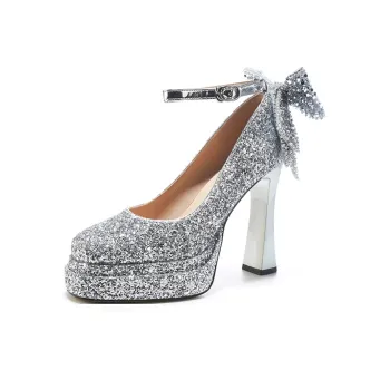 Lanza Chunky Heel High Heels 11.5cm Women's