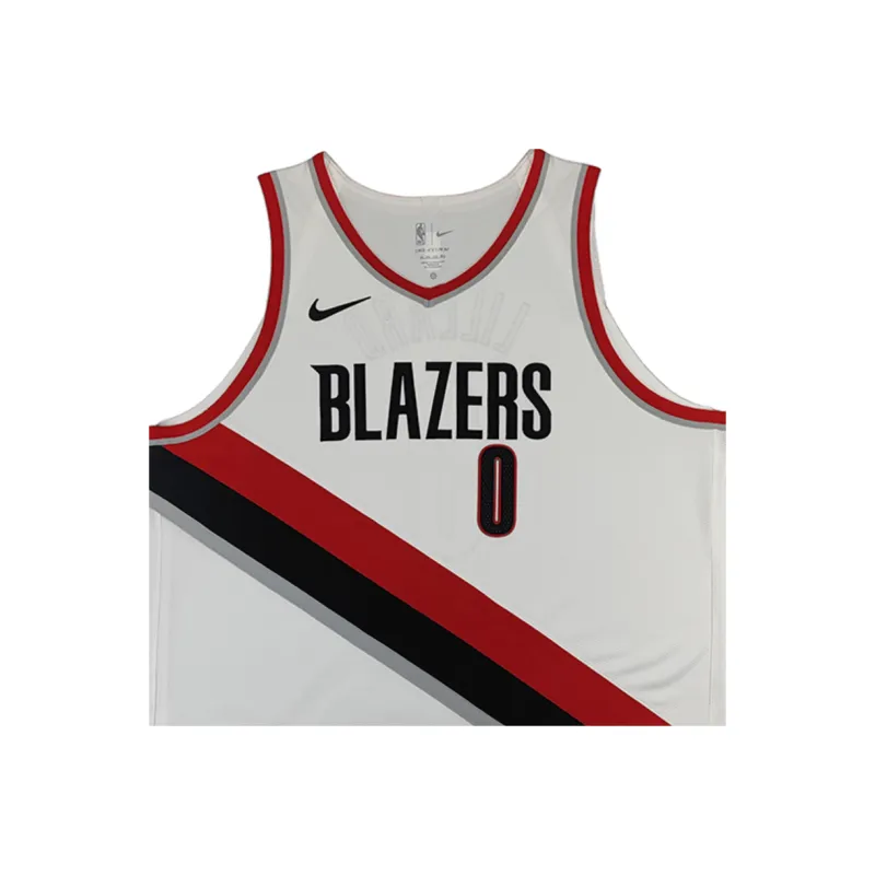 Nike x NBA Portland Trail Blazers Basketball Jersey Unisex White-2