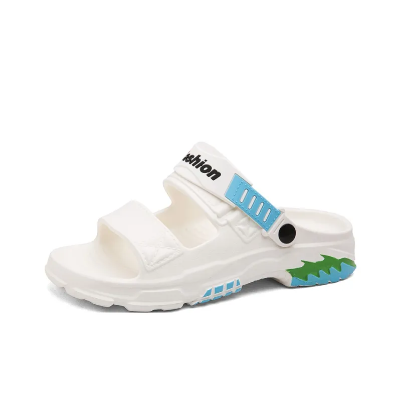 KLAOSD Beach Sandals Men Black/White/Khaki-4