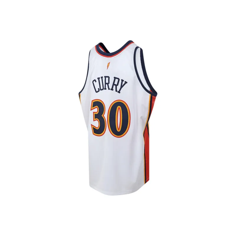 Mitchell Ness 'NBA Golden State Warriors 09 Stephen Curry' Authentic Jersey-1