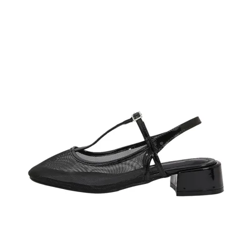 MCKP Chunky Heel High Heels Women's Black