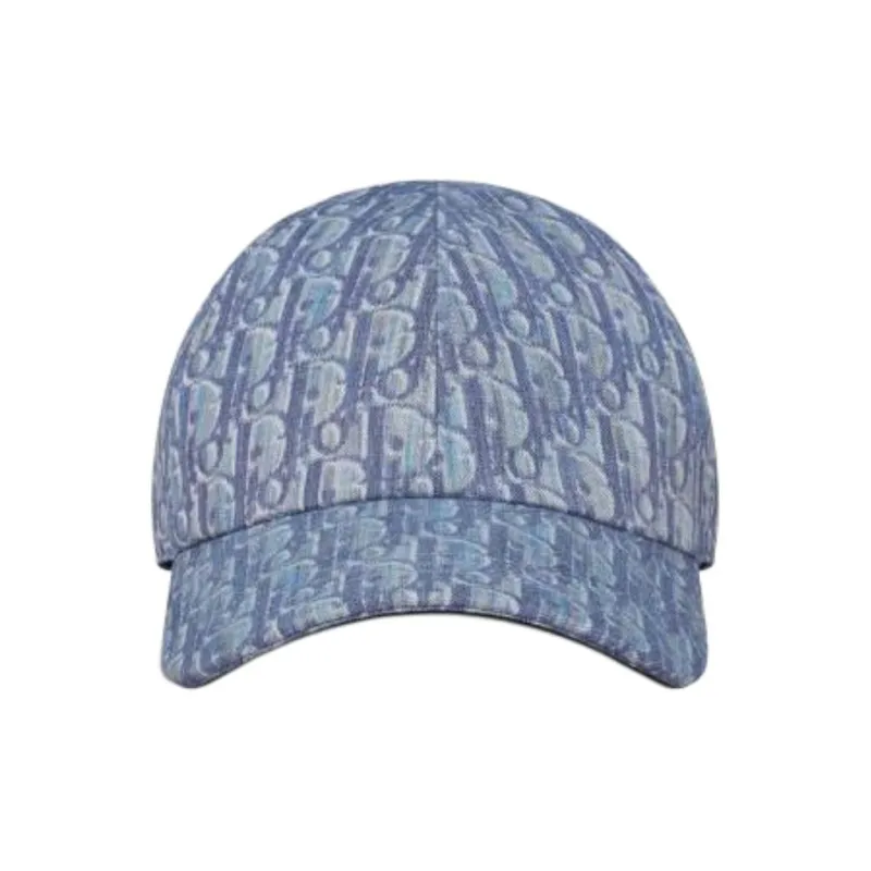DIOR Twill Cotton Fabric, Cotton, Polyester Baseball Caps Unisex Blue-1