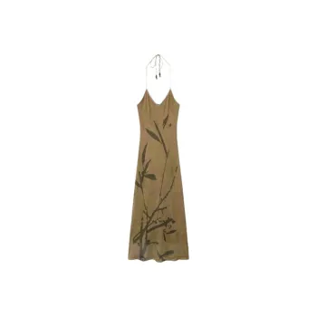 DOSOHEB Slip Dresses Women's Evening Bamboo