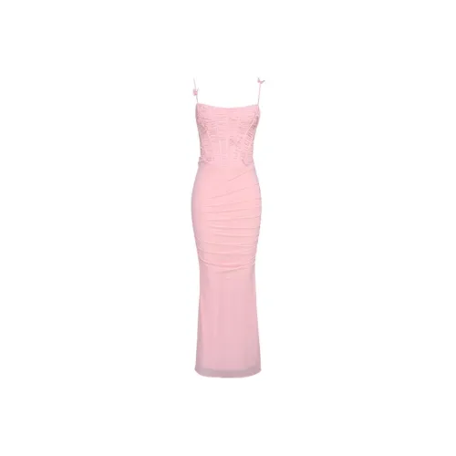 HOUSE OF CB 핑크 여성 슬립 원피스