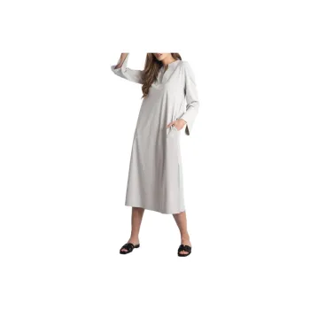MaxMara Long Sleeved Dress Women's White Gray