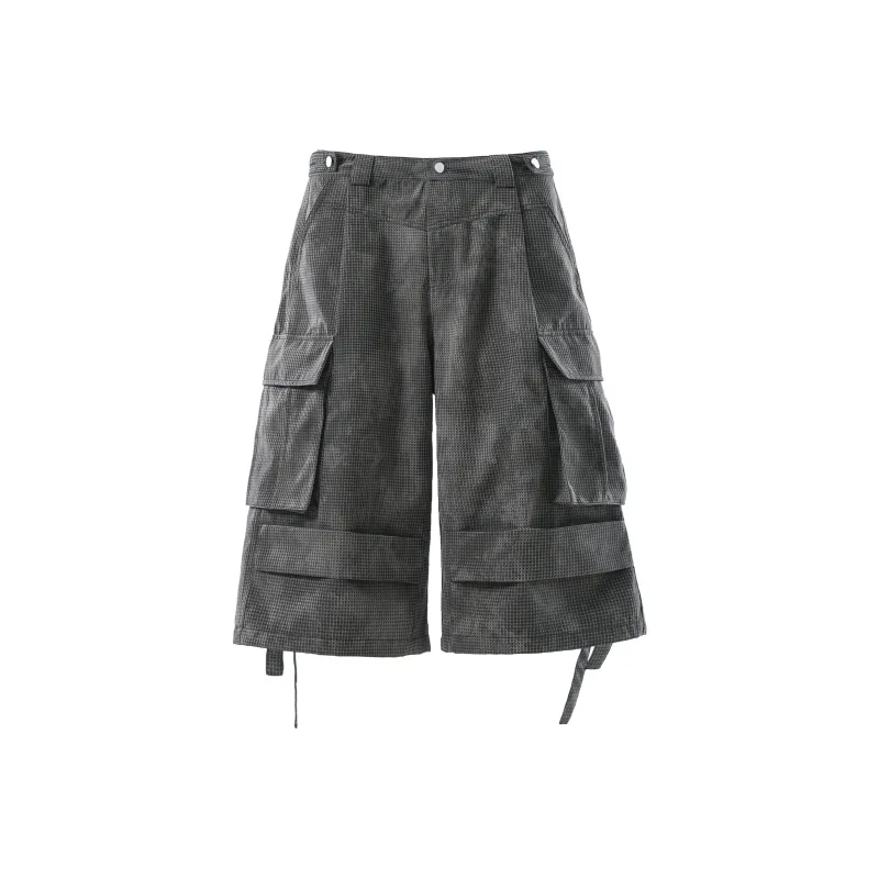 VINMUK Cargo Shorts Unisex Dark Gray-0