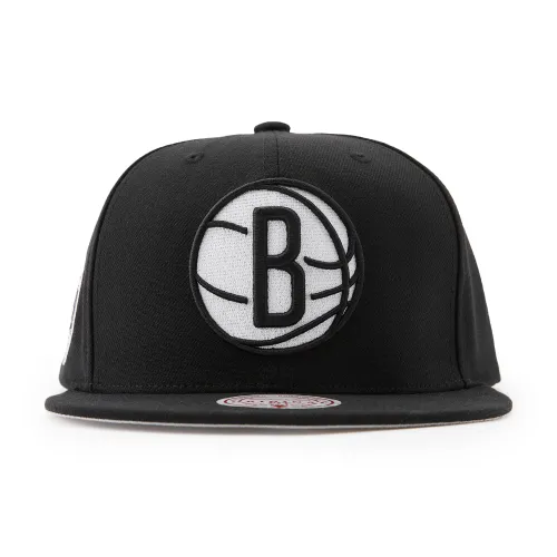 Mitchell & Ness Polyester Flat Brim Baseball Cap Unisex