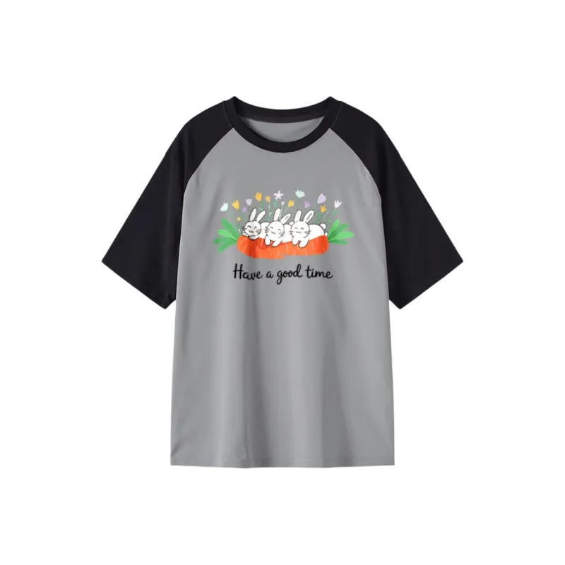 FAIRWHALE Drop Shoulder Sleeve T Shirt Women's-12