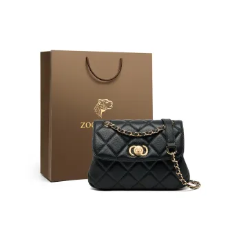ZOOLER Cow Leather Shoulder Bag Women's Black