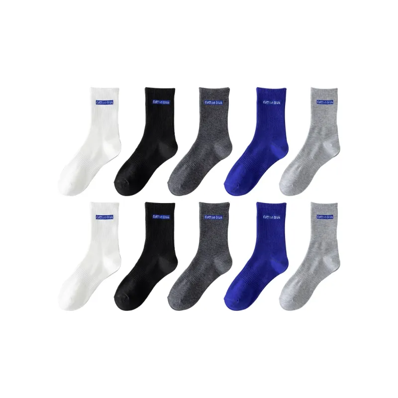 Cotton Gene Mid Calf Socks Men's Combo Set-0