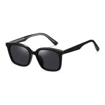 AAJF TR/Memory Plastic Metal Square Sunglasses Unisex