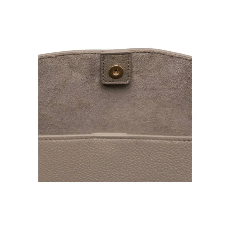 CELINE Logo Tote Bag, Shopping Bag, Handbag, Shoulder Bag Small Size Women's Ivory Gray-3