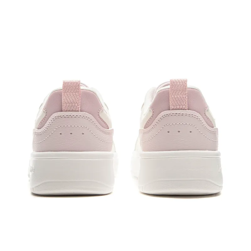 LiNing Spike Years Coverage Slip Resistant And Abrasion Resistant Low Top Skateboard Shoes Women's White Pink-4