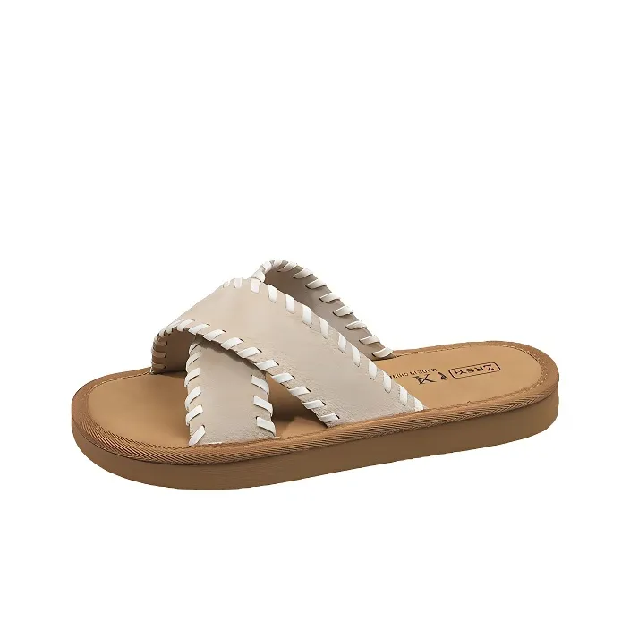 Alxnan Rubber Sole Slip Resistant Slide Slippers Women's Box-25