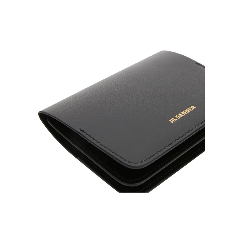 JIL SANDER Logo Printed Bi Fold Wallet-3