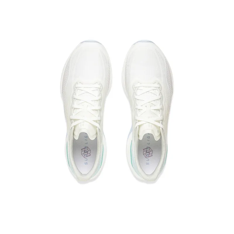 LiNing Super Light 22 Cushioning, Wear Resistant Low Top Physical Fitness Test & Exam Running Shoes Men's White Blue-3