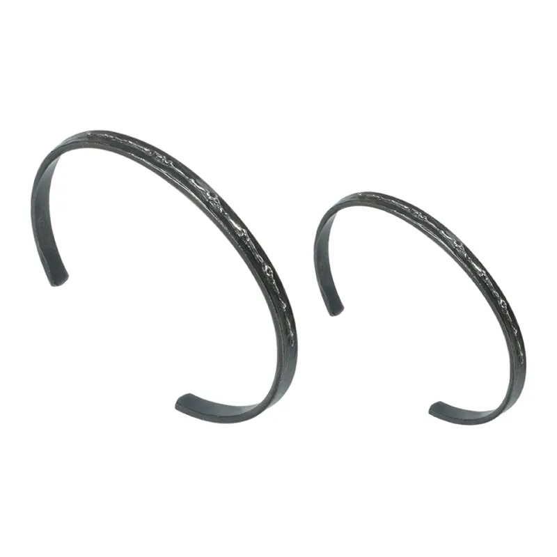 M.Wong 925 Sterling Silver, Adjustable Opening Yinyu Bangle Unisex-7