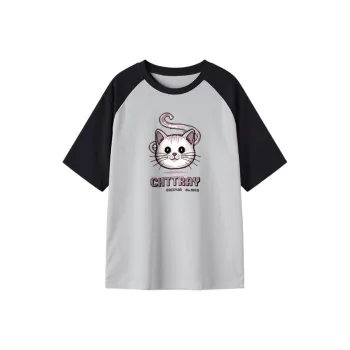 FAIRWHALE Drop Shoulder Sleeve T Shirt Women's