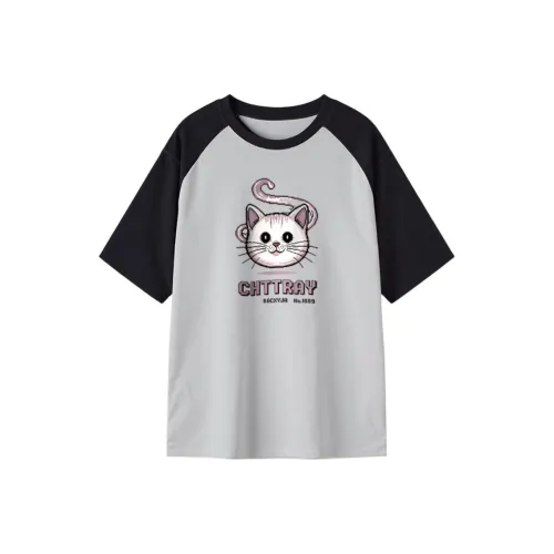 FAIRWHALE Drop Shoulder Sleeve T Shirt Women's