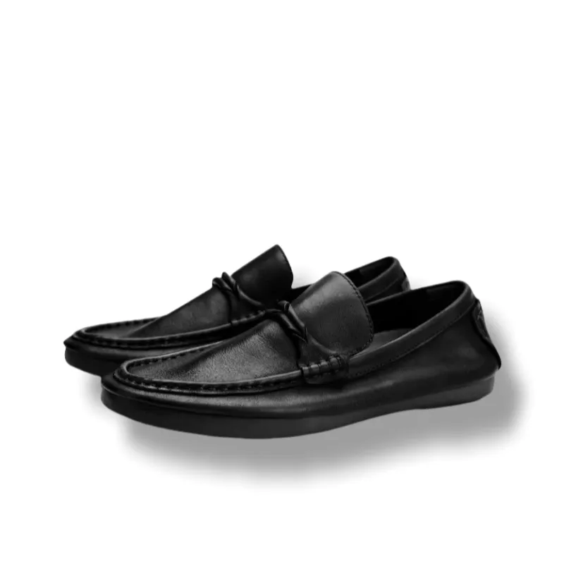 Brounvanm Men's Casual Shoes Men Low Top Black/Brown-7