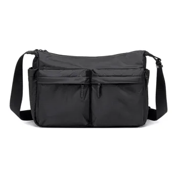 BJIAX Nylon Crossbody Bag, Shoulder Bag Men's Black