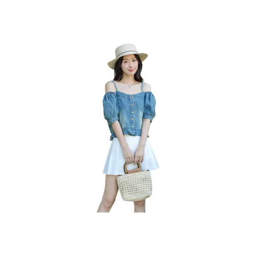 PLAY BUSH Shirts Women's Blue