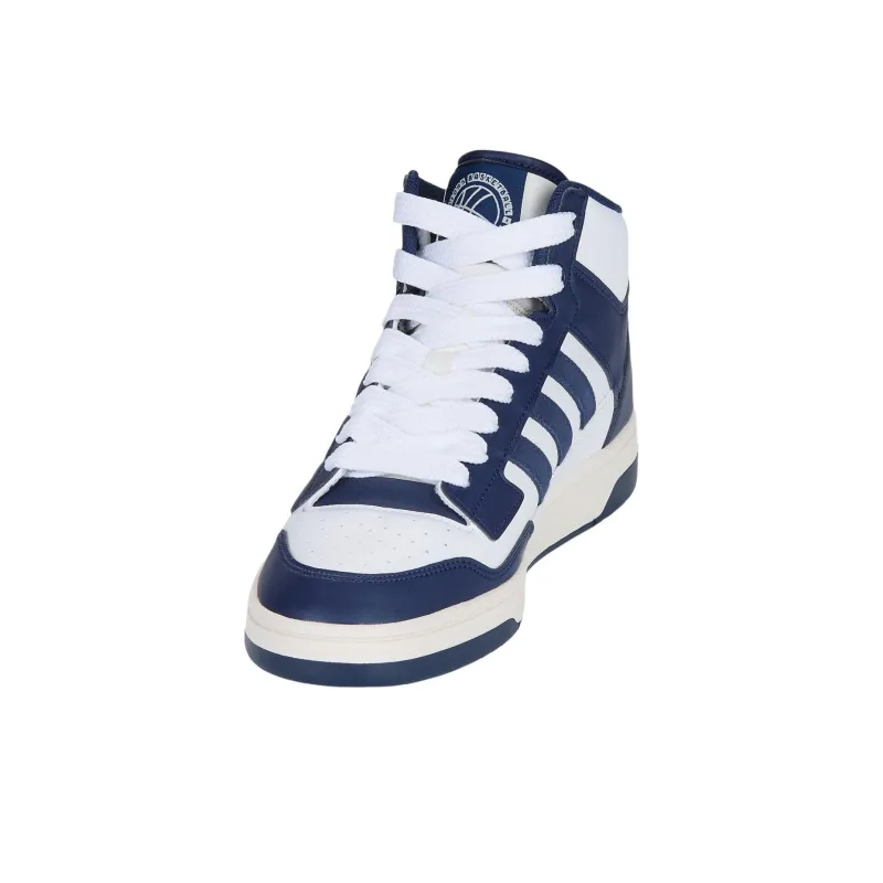 Adidas Rapid Court High Top Skateboard Shoes Men's Blue White-2