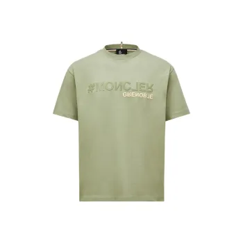 Moncler T Shirts Men Light Green