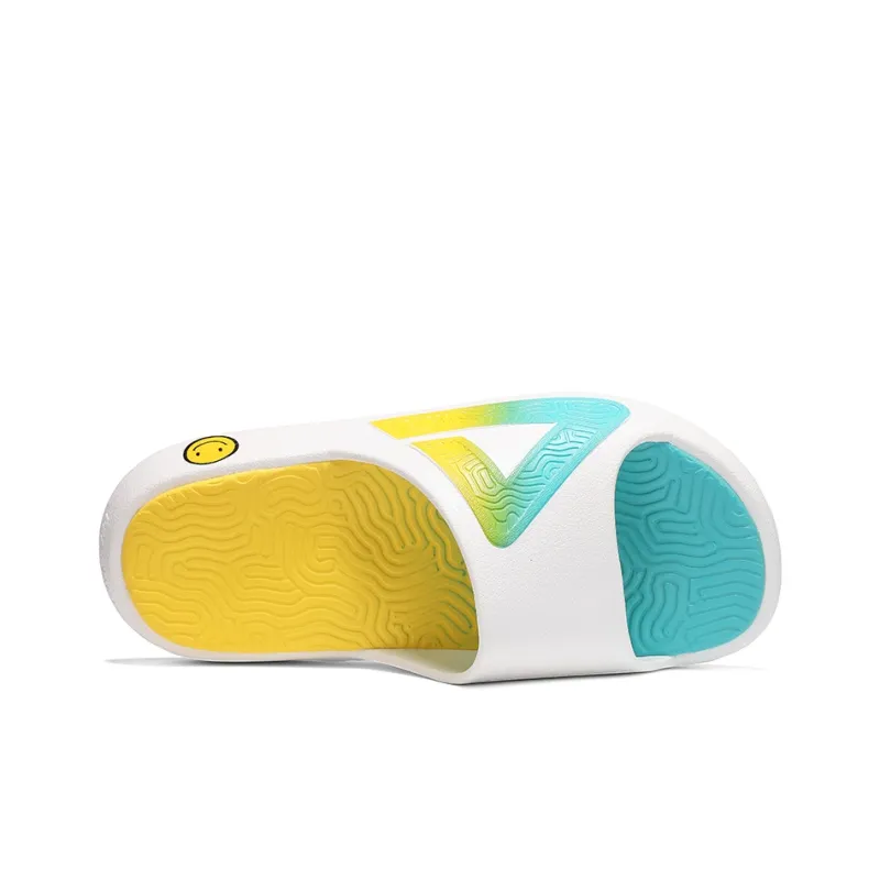 PEAK Slip Resistant Odor Resistant Abrasion Resistant Slide Slippers Women's White Sapphire Blue Orange Yellow-2