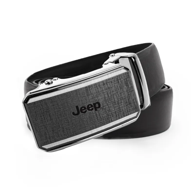 Jeep Top Grain Cow Leather Belts Men's 3.5cm-1