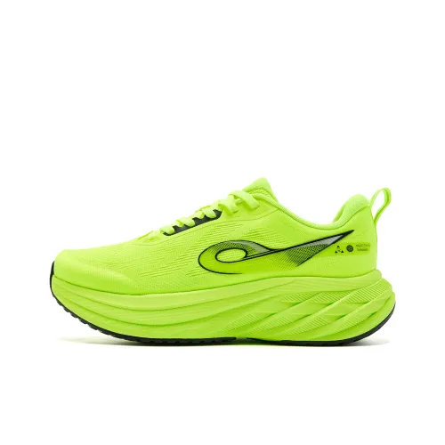 QIAODAN Cushioning, Slip Resistant, And Abrasion Resistant Low Top Casual Running Shoes Men's Yellow Black