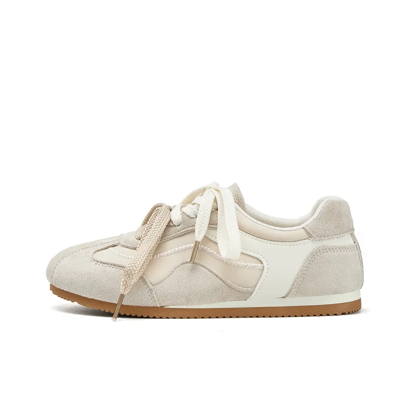 La Chapelle Slip Resistant, Abrasion Resistant, Rebound Resistant Low Top Casual Shoes Women's Greige-1