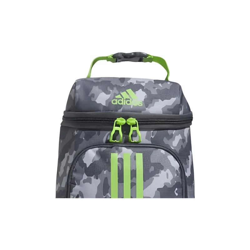 Adidas EXCEL Recycled Polyester Lunch Bag Storage Bag Men's Medium Gray With Half-Flash Green-4
