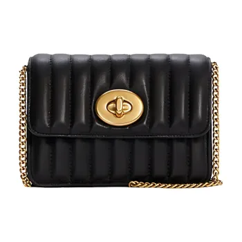 COACH Jennifer Collaboration Bowery Leather Shoulder Bag Crossbody Bag Small Size Women's Black