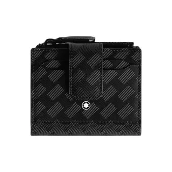 MONTBLANC Stylish 3.0 Leather Wallet Mini Men's Classic Black