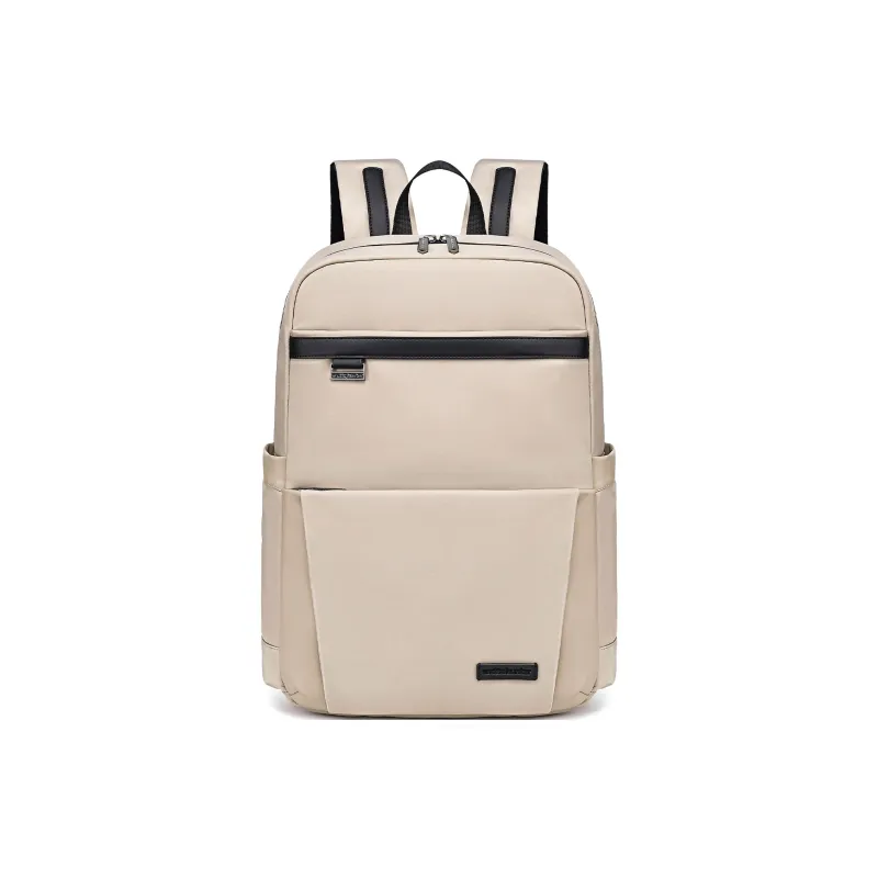 ARCTIC HUNTER Nylon With Microfiber Backpack Men's Black/Khaki-5