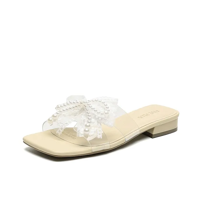 FIVE PLUS Rubber Sole Slide Slippers Women's-7
