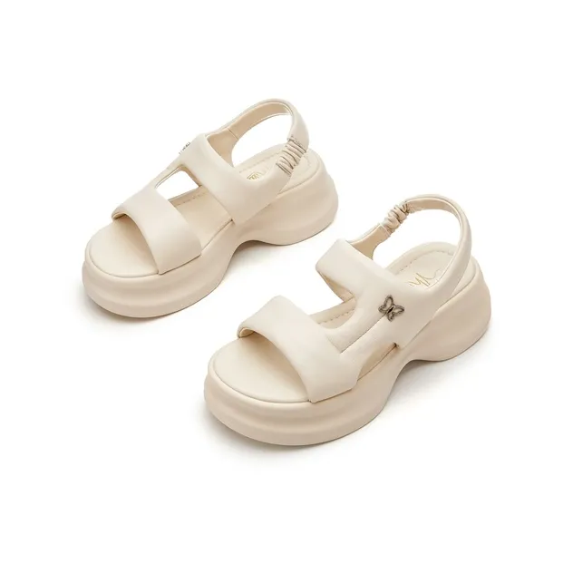 Millies Beach Sandals Women's Black, Beige-6