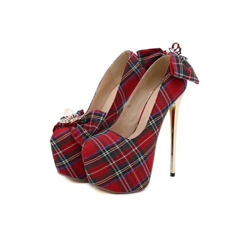 TADSW Slim Heel High Heels 16cm Women's Red