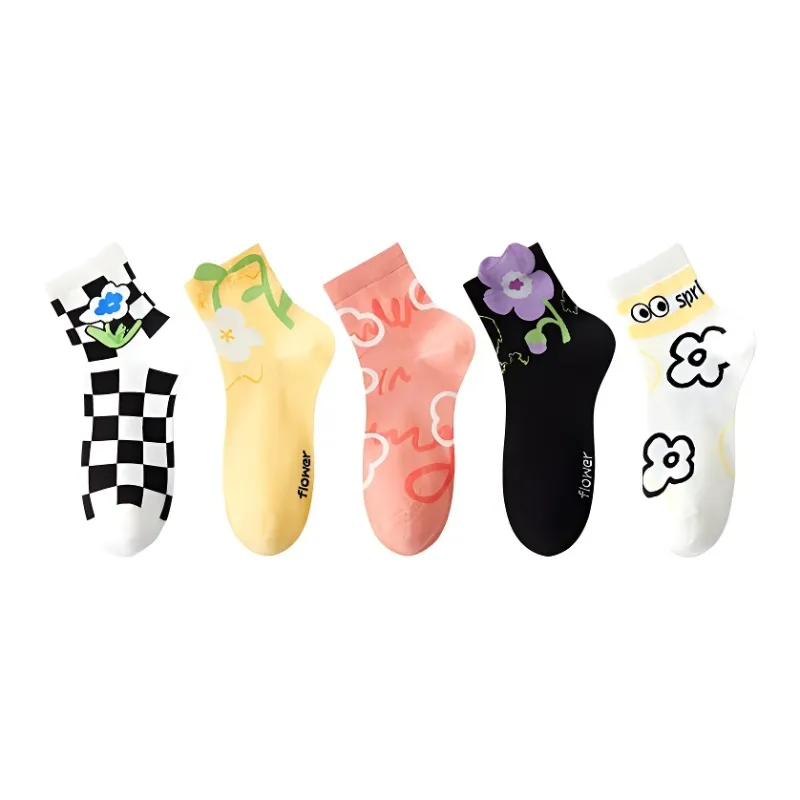 Gentle Welcome Mid Calf Socks Women's 5 Pack-0