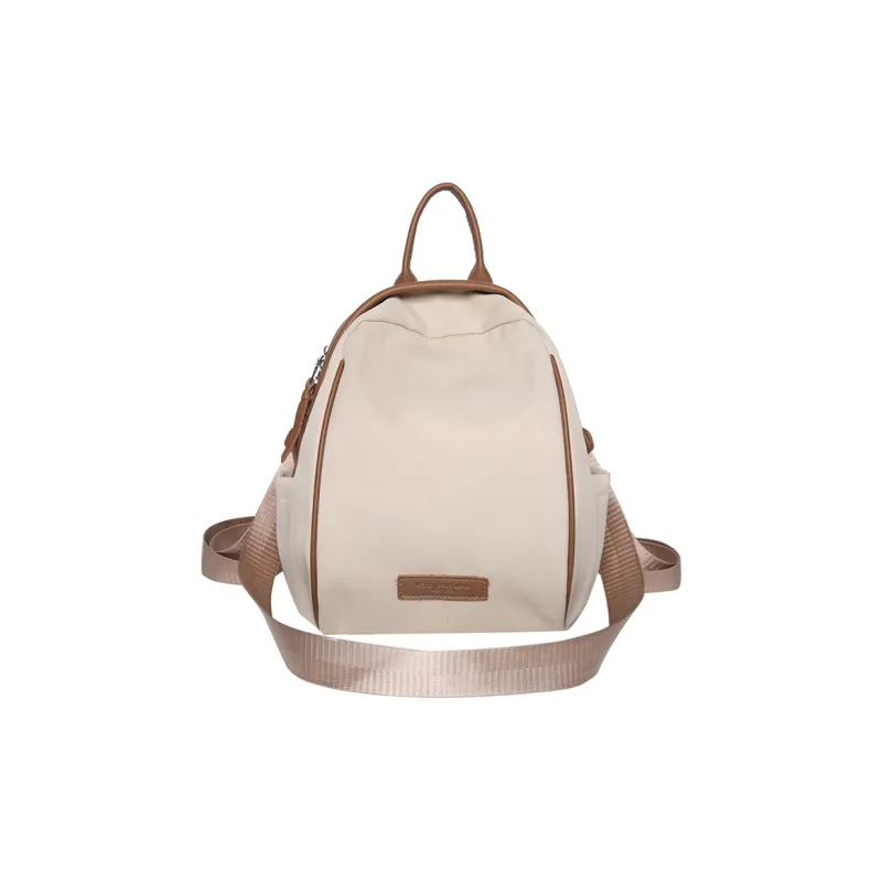 Yalu Nylon Backpack Regular Unisex White/Black/Khaki/Blue/Dark Brown-12