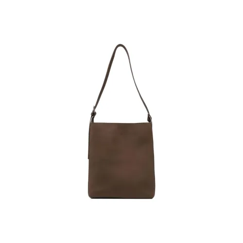 A.P.C Calf Suede Shoulder Bag Women's Chocolate
