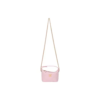 CHANEL Cow Leather Lunch Bag, Shoulder Bag, Crossbody Bag, Handbag Women's Pink