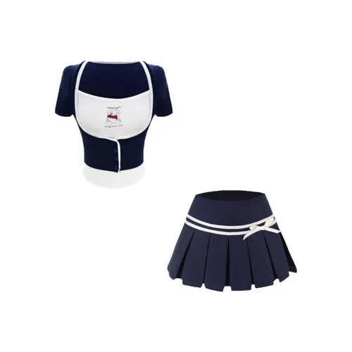 POPO.INFO Two Piece Skirt Sets Women's