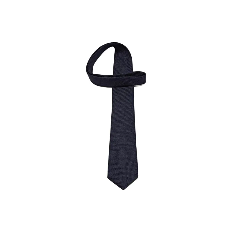 Massimo Dutti Mulberry Silk, Cupro Ties Men's Navy Blue-2