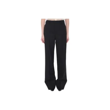 Valentino High Waist Straight Leg Trousers